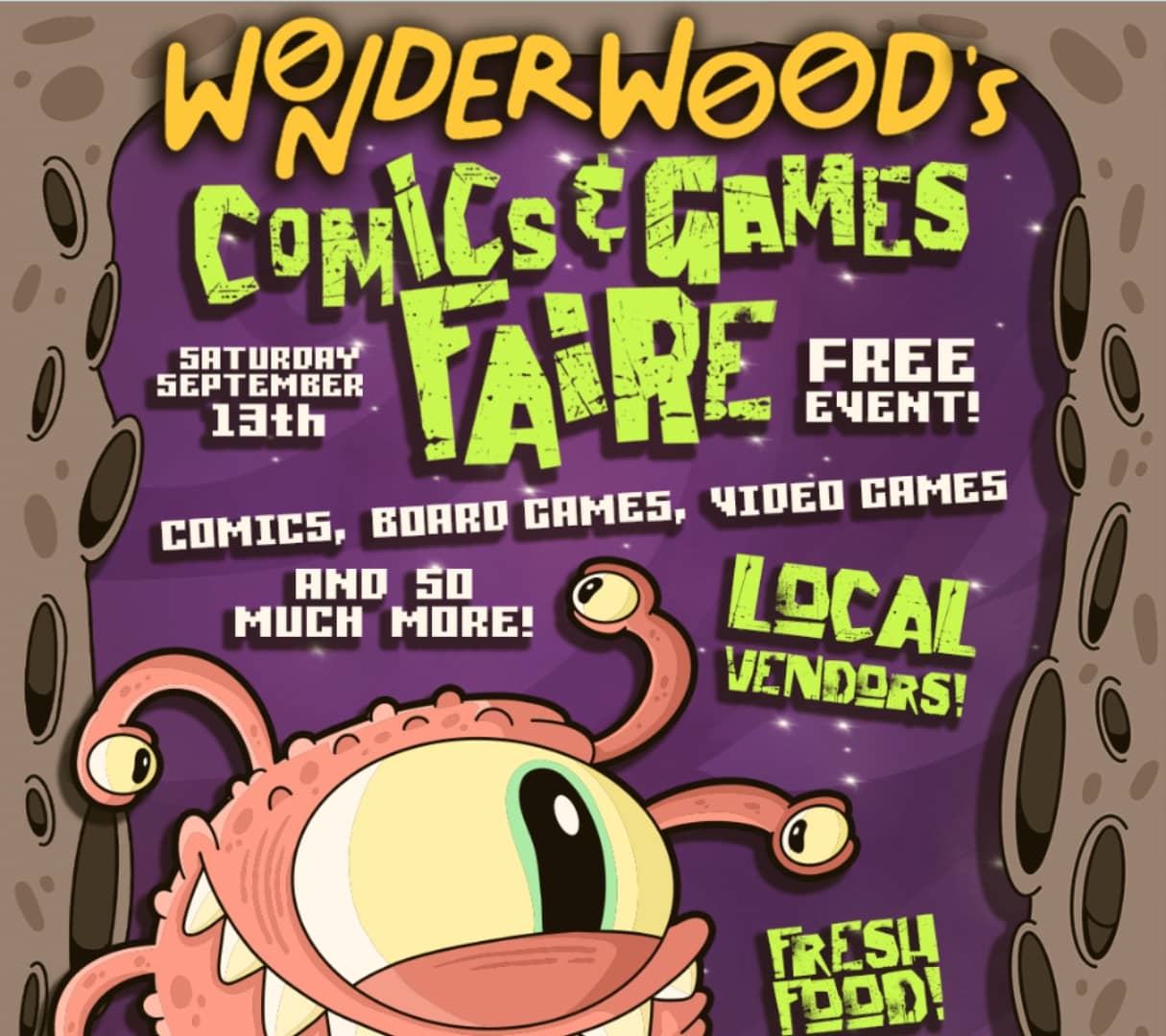 Wonderwood Comics & Games Faire