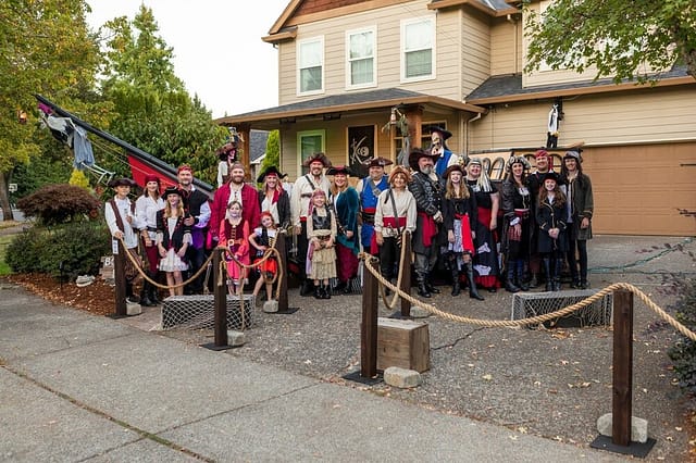 The Pirates of Pinehurst at Sherwood, OR down Pinehurst Ct, located at the corner of Woodhaven and Pinehurst. in Portland