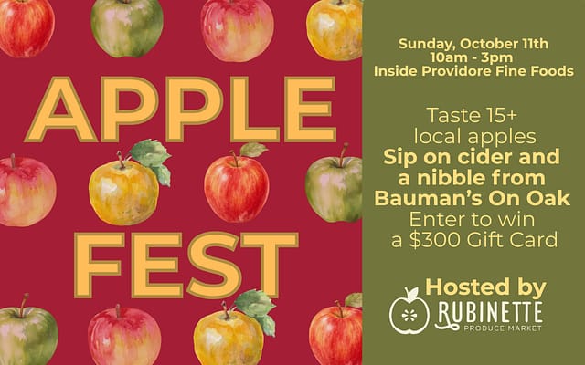 Apple Fest- Hosting by Rubinette Produce Market at Providore Fine Foods in Portland