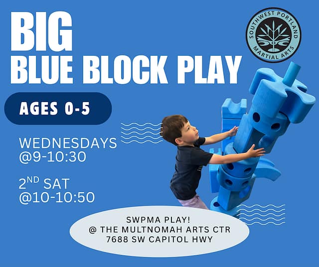 Blue Block Play @ SWPMA PLAY! (Inside The Multnomah Arts Ctr) at SWPMA PLAY! in Portland