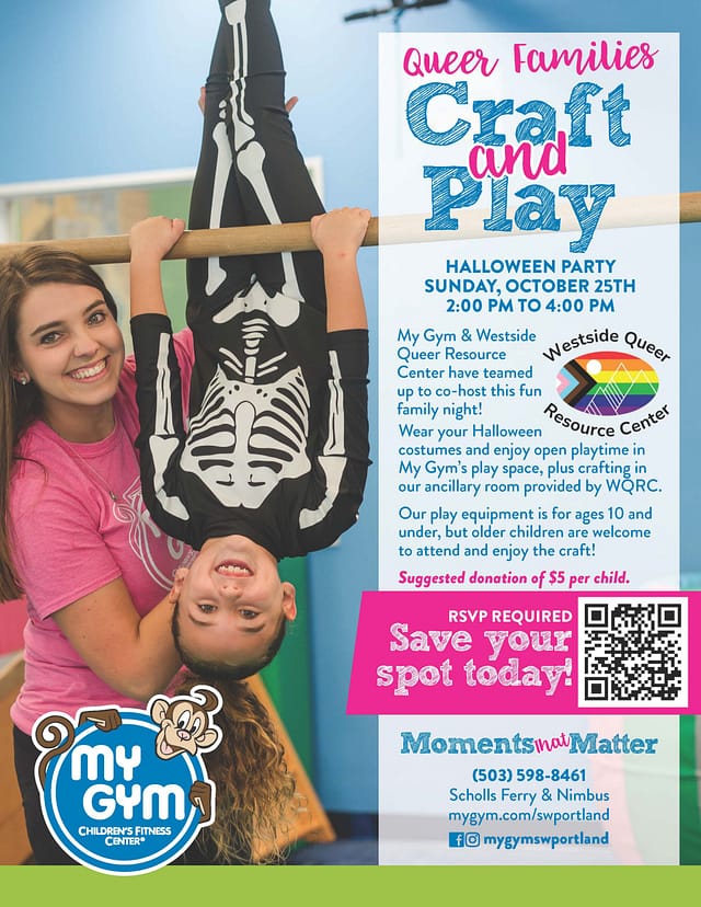 Queer Families Craft & Play Costume Party at My Gym SW Portland in Portland