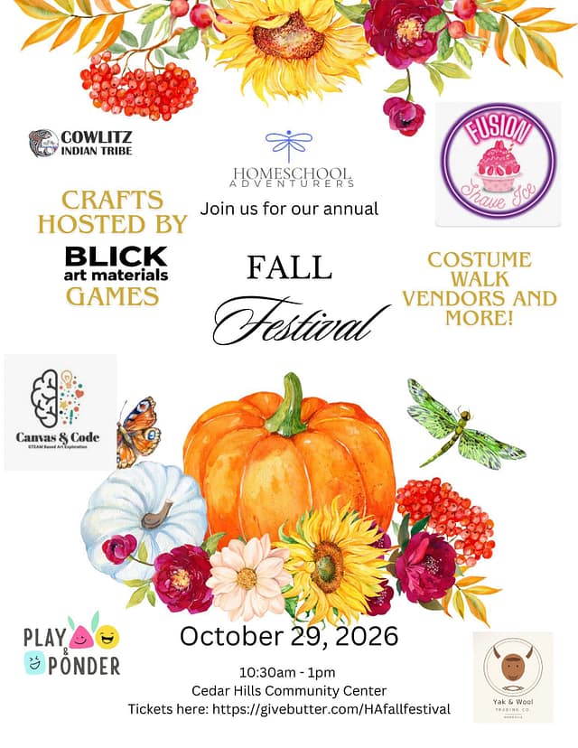 Homescool Fall Festival at Cedar Hills Rec Center at Cedar Hill Recreation Center in Portland