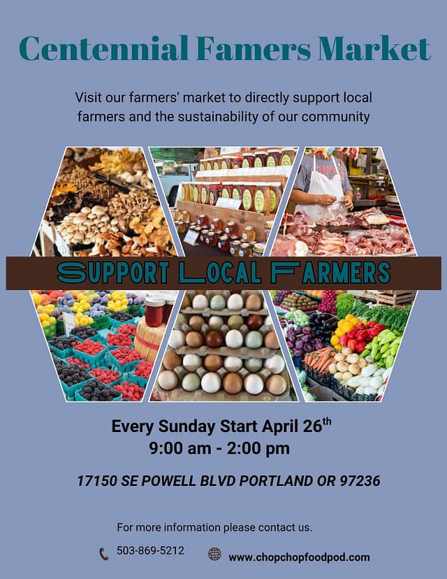 Centennial Farmers Market at 17150 SE Powell Blvd. in Portland