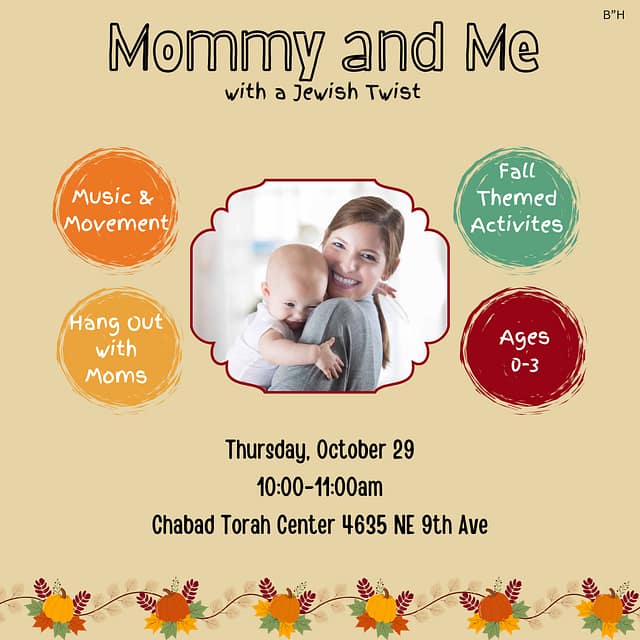 Mommy & Me with a Jewish Twist – Fall Fun! at Chabad of Northeast Portland in Portland