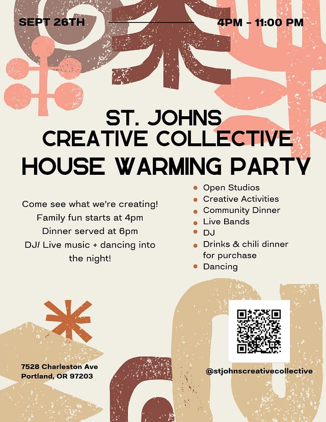 St. Johns Creative Collective Open House at St Johns Creative Collective in Portland