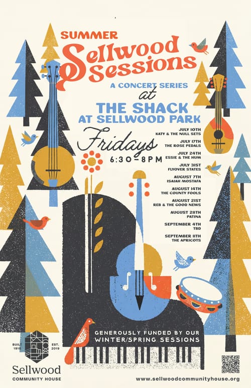 Summer Sellwood Sessions: A Concert Series at The Shack at Sellwood Park at The Shack at Sellwood Park in Portland
