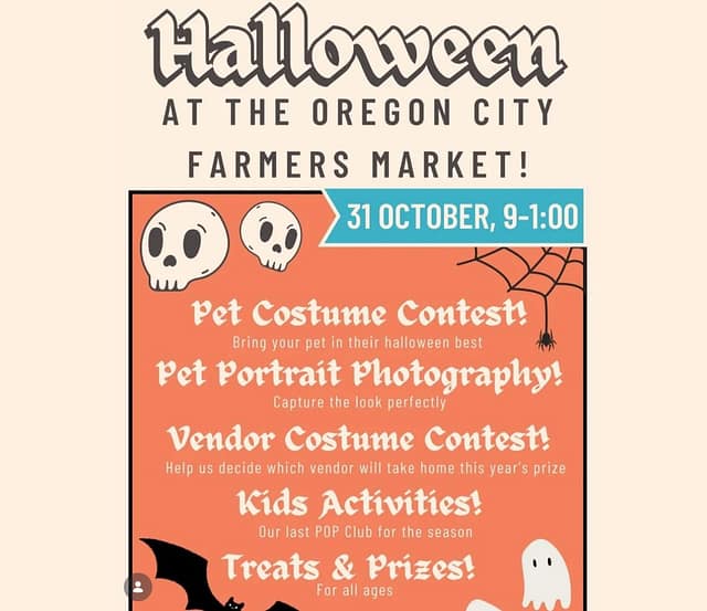 Halloween at the Oregon City Farmers Market at Oregon City Farmers Market in Portland