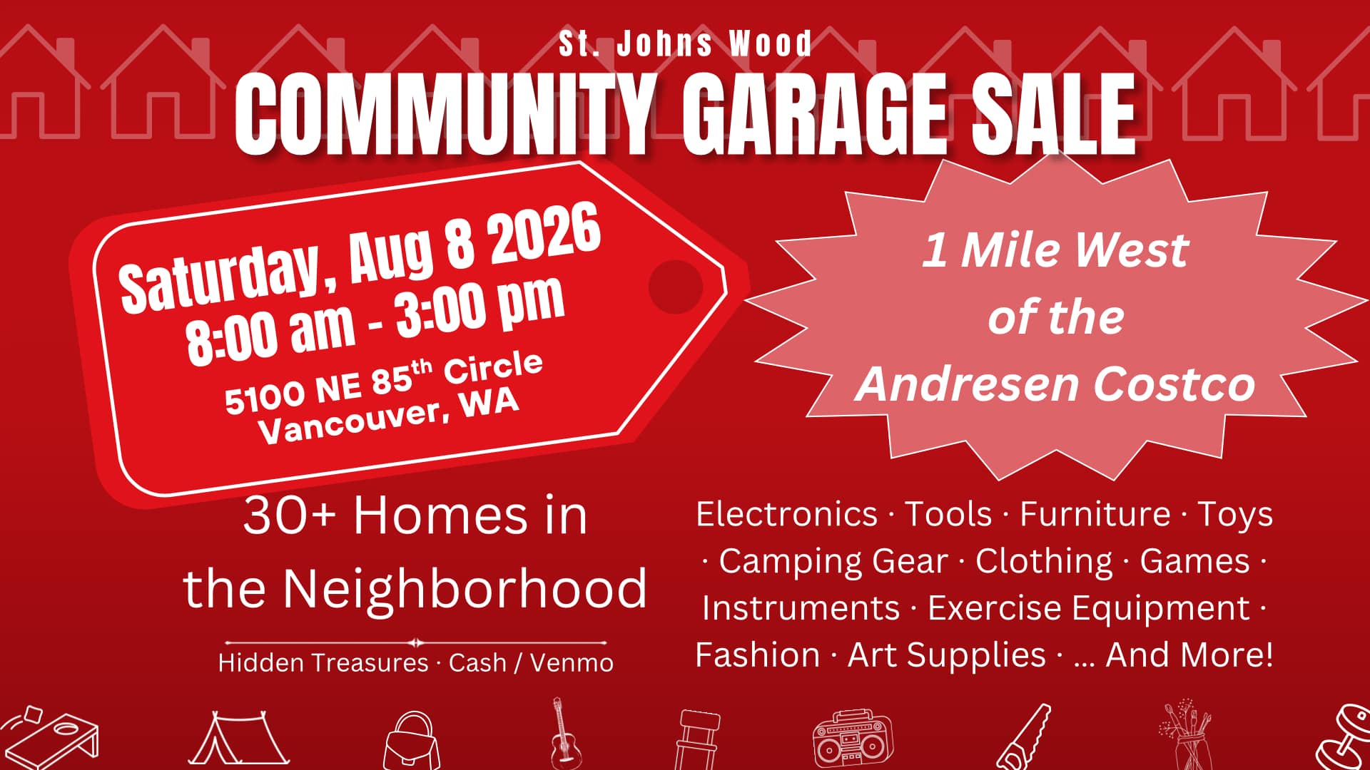 St. Johns Wood HOA Community Garage Sale