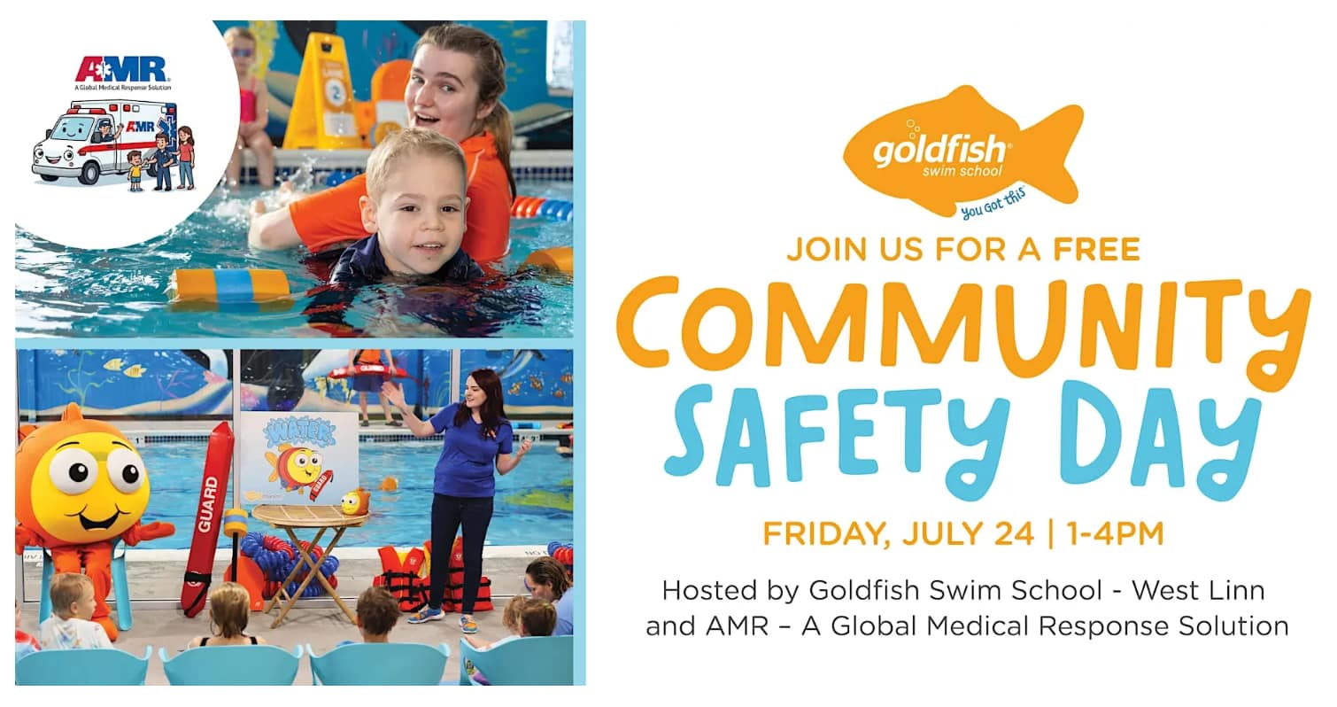 FREE Community Safety Day Event hosted by Goldfish Swim School and AMR